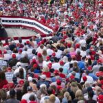 Realizan mitin sin miedo a Trump… ni al virus