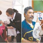 Les aplican la vacuna y les toman fotografías