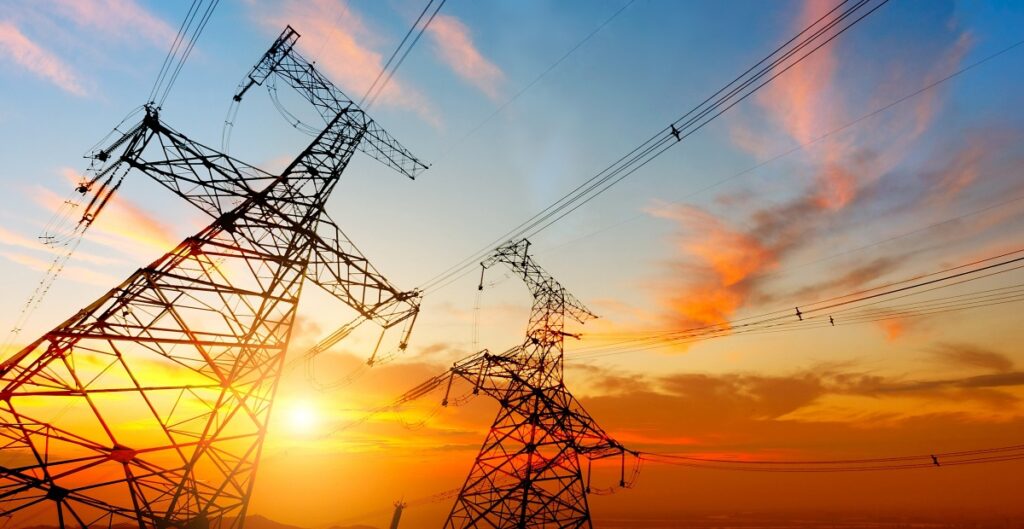High,Voltage,Post.high-voltage,Tower,Sky,Background. thumbnail