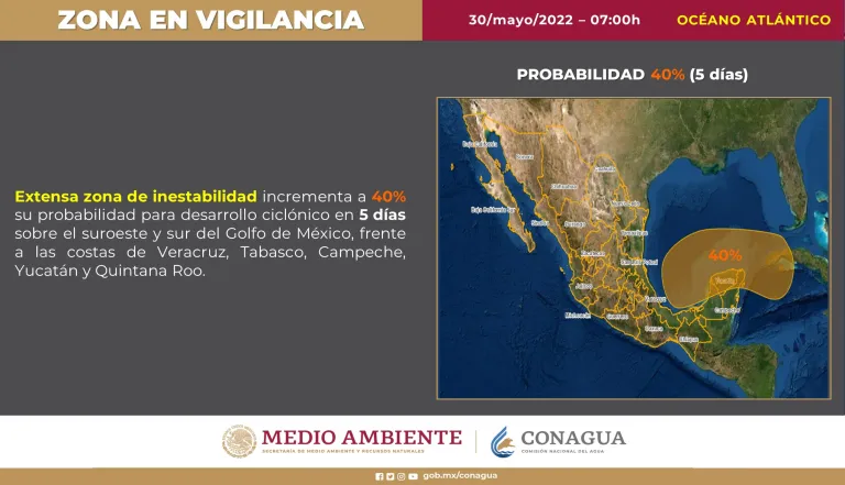 Alertan posible ciclón frente a la península de Yucatán thumbnail