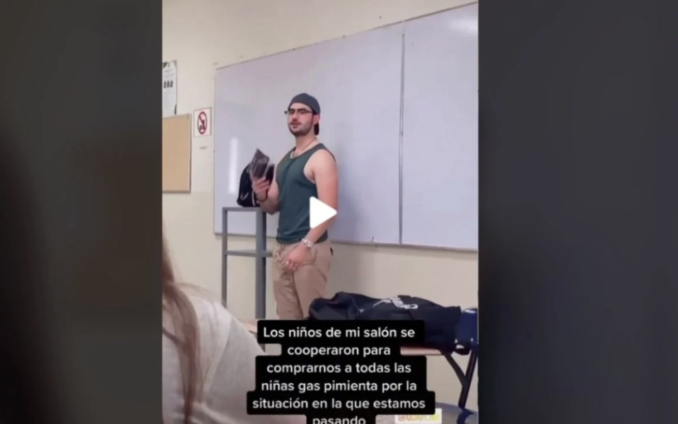 Alumnos cooperan y compran gas pimienta a compañeras ante violencia contra la mujer thumbnail