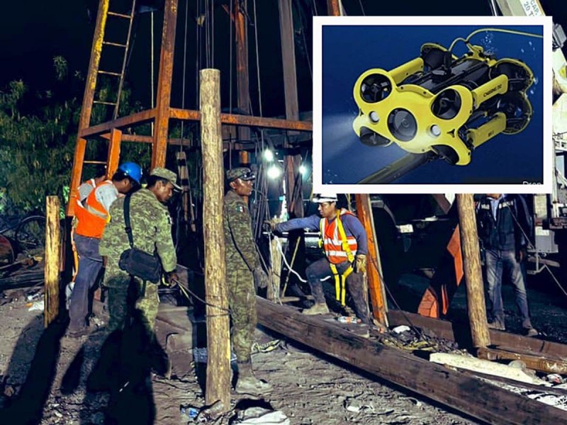 Usarán dron submarino en labores de rescate de mineros en Coahuila