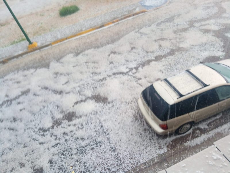 Reportan tormenta con granizo en Nuevo Casas Grandes thumbnail
