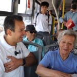 Buscan promover transporte público, alcalde se traslada a su oficina en el Bowí