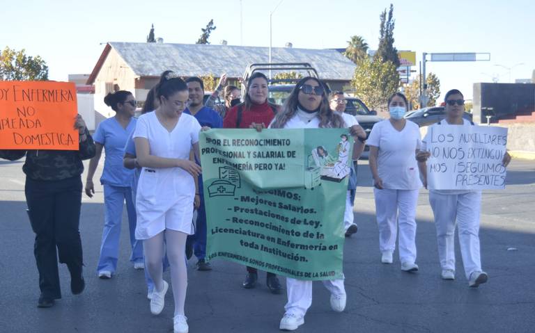 Profesionales de enfermería exigen reconocimiento y sueldo digno