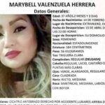 Sin rastro de Marybell Valenzuela a una semana de su desaparición