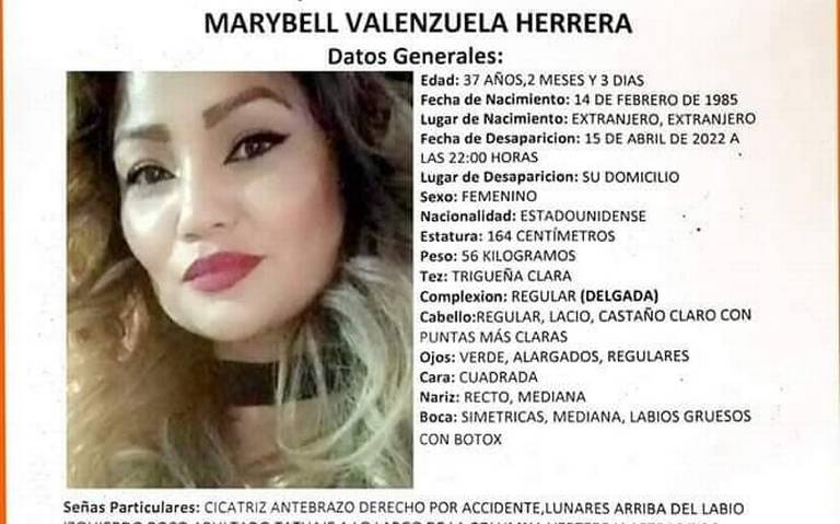 Sin rastro de Marybell Valenzuela a una semana de su desaparición