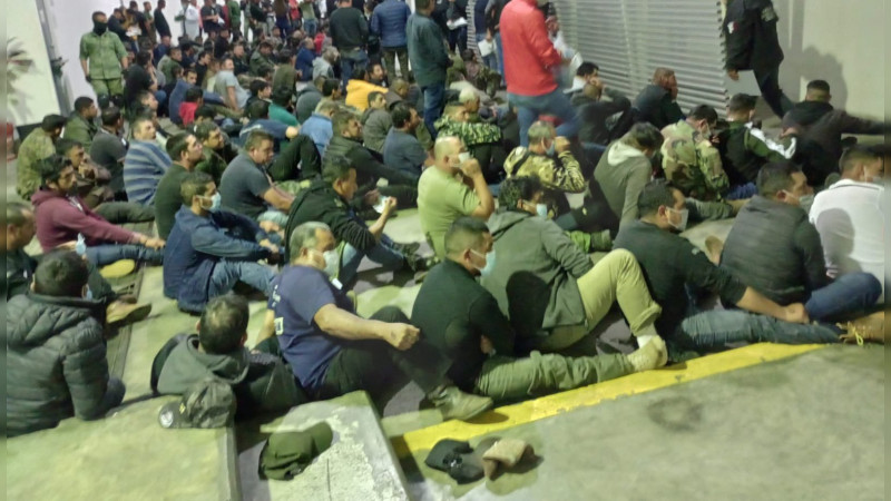 Van al Cereso de Apatzingán los 167 detenidos de Pueblos Unidos: Líderes irían a penal de máxima seguridad