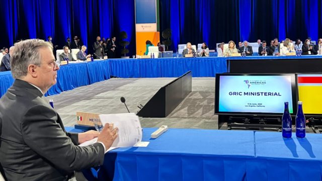 Exclusión de países es un ‘error estratégico’, dice Ebrard en Cumbre de las Américas
