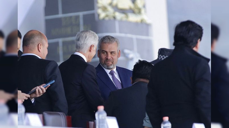 Bedolla asiste al tercer aniversario de la Guardia Nacional en la Ciudad de México
