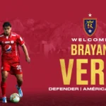 Con proyección: defensor colombiano Brayan Vera llega a Real Salt Lake