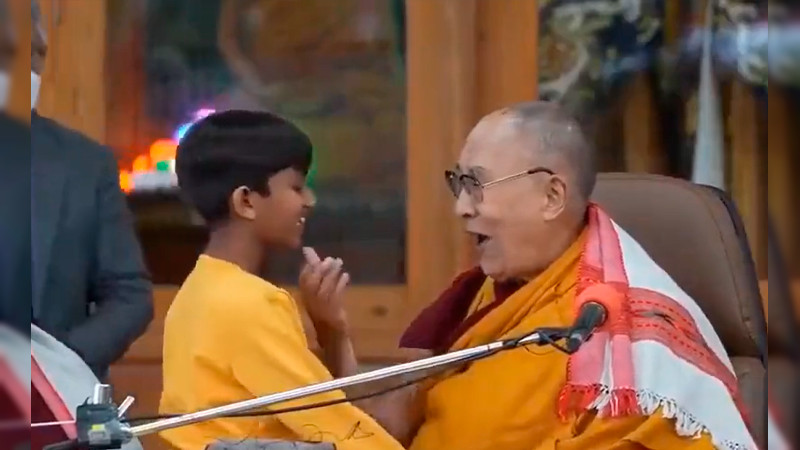 Dalái Lama se disculpa por vídeo donde le pide a niño que ‘le chupe la lengua’