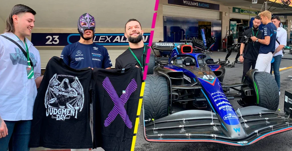 En imágenes Alex Albon nos dio un tour por el box de Williams, junto a Finn Bálor y Dominik Mysterio thumbnail
