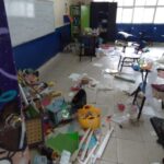Ladrones destruyen aulas y dejan mensajes burlándose en Tamaulipas