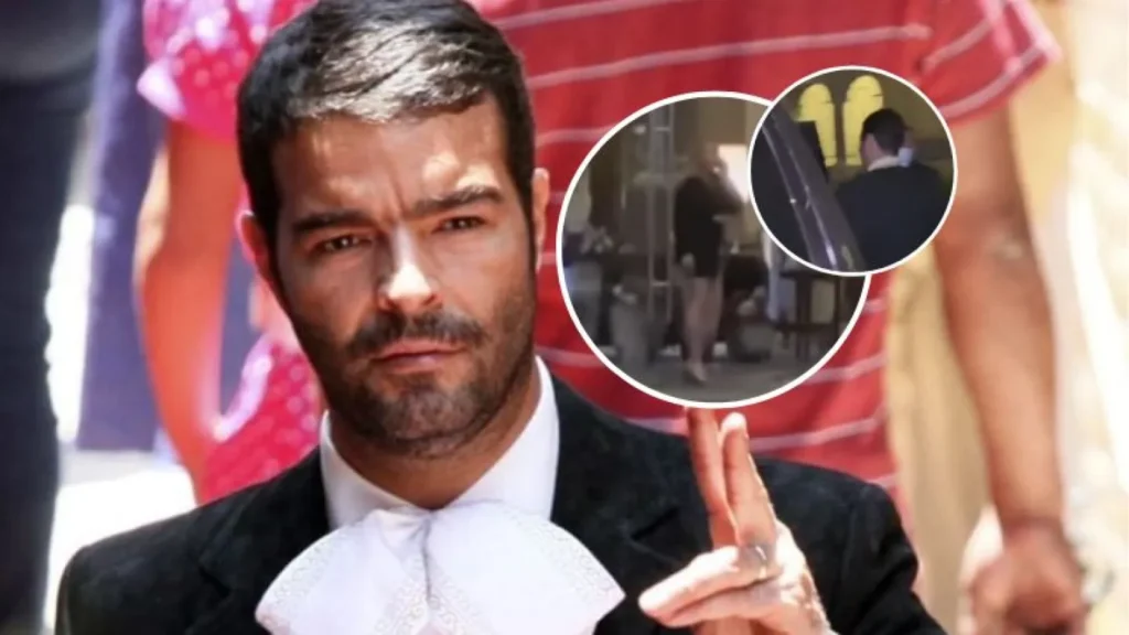 Pablo Montero olvidó a su acompañante en su intento de huir de la prensa thumbnail
