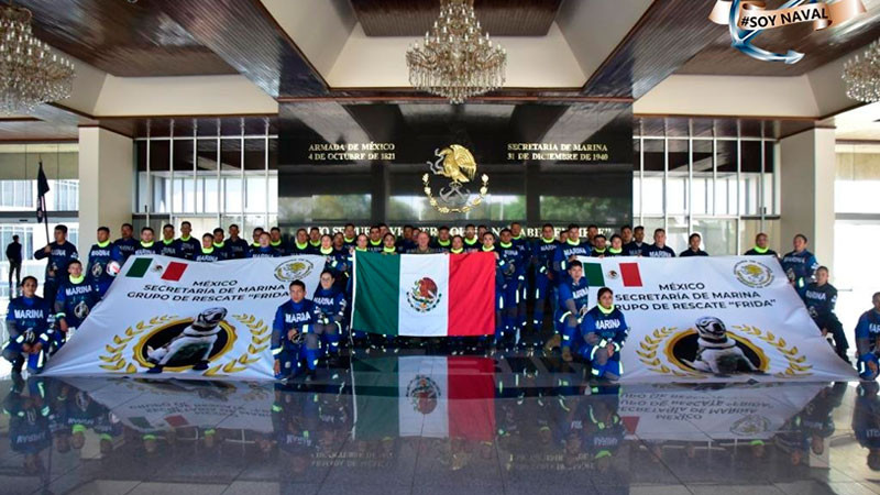 Secretaría de Marina envió a Turquía al «Grupo de Rescate Frida»