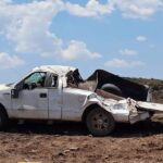 Volcadura en la carretera Parral-Jiménez sin lesionados