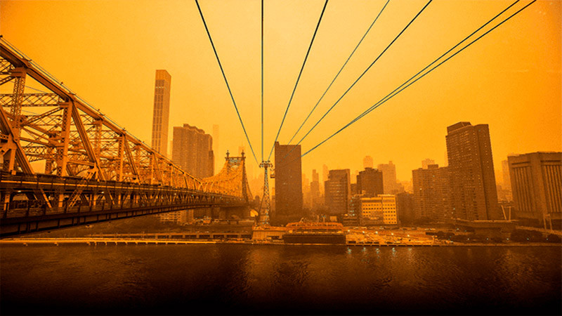 Nueva York se convierte en la segunda ciudad más contaminada del mundo por incendios en Canadá