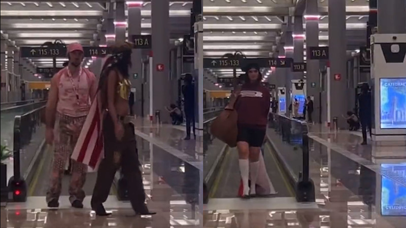 Tienen desfile de modas en el Aeropuerto Internacional Felipe Ángeles