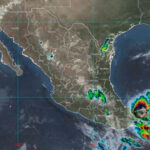 Cielo medio nublado la mayor parte del día con lluvias puntuales fuertes en Michoacán