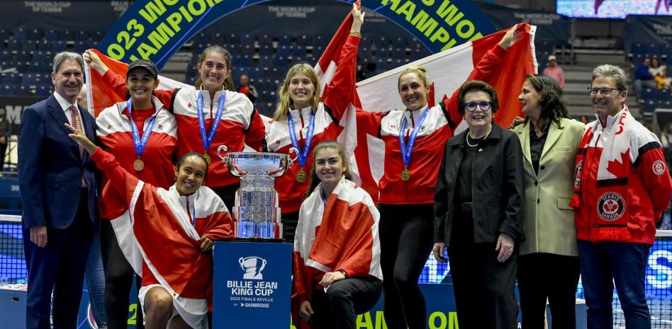Canadá gana y hace historia en la Copa Billie Jean King