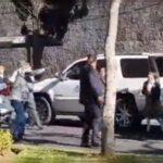 Escoltas golpean a un padre de familia en Paseo de la Reforma