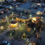 Llegó la magia de la navidad a Ahumada con encendido del pino y villa navideña