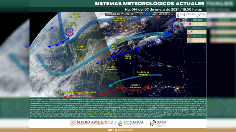 Se prevén temperaturas mínimas de hasta 0 °C en Michoacán thumbnail