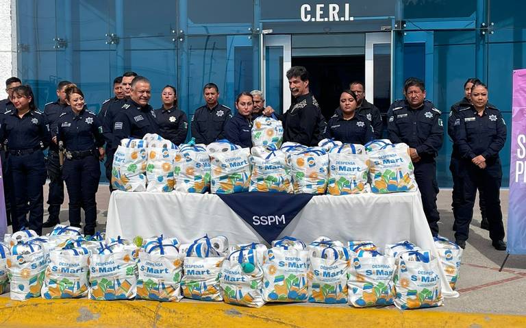 Canaco entrega despensas a SSPM por campaña «Policía Digno»