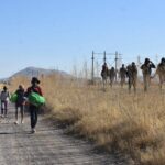 Más de 70 migrantes caminan desde Chihuahua capital hacia Ciudad Juárez