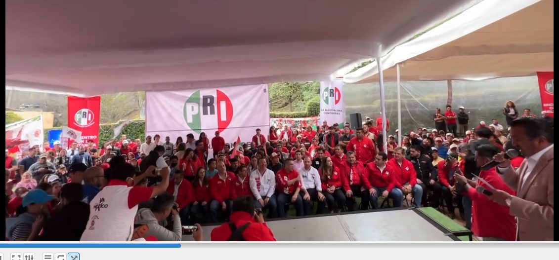 El presidente del PRI, Alejandro Moreno, ha acompañado a Santiago Taboada, en un encuentro con la militancia priista de La Magdalena Contreras