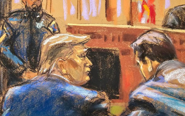 Trump asiste a la selección del jurado de su juicio penal en NY, el primero a un exgobernante