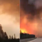 Incendio forestal amenaza población de 4 mil habitantes en el noroeste de Canadá