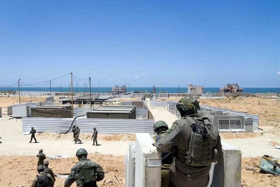 Termina EU de instalar muelle en playa de Gaza