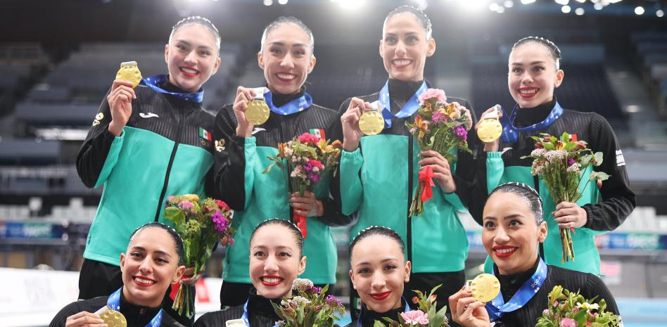 Mexicanas ganan oro en Copa del Mundo de Natación Artística