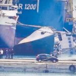 Se hunde destructor naval iraní mientras era reparado