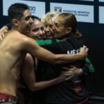 Diego Villalobos es triple medallista de oro mundial en natación artística