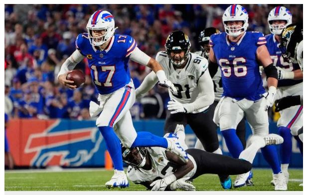 Josh Allen lidera a los Bills en victoria aplastante sobre los Jacksonville Jaguars