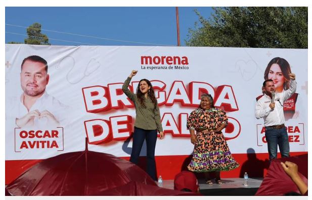 Senadora Andrea Chávez inaugura la Feria del Pueblo en la colonia Tarahumara
