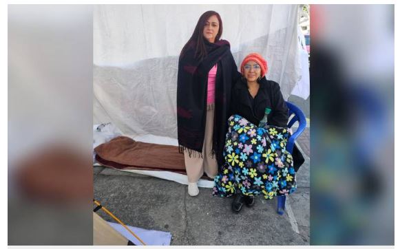 Acompaña Susana Prieto a activista en huelga de hambre en la Ciudad de México