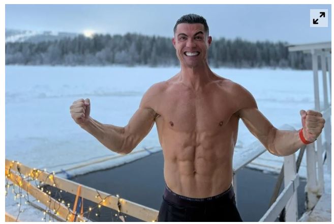 La Navidad bajo cero de Cristiano Ronaldo