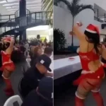 Festejan policías en Veracruz… ¡con bailarina exótica!